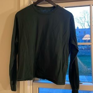 Outdoor Voices Long Sleeve Hunter Green Shirt - M